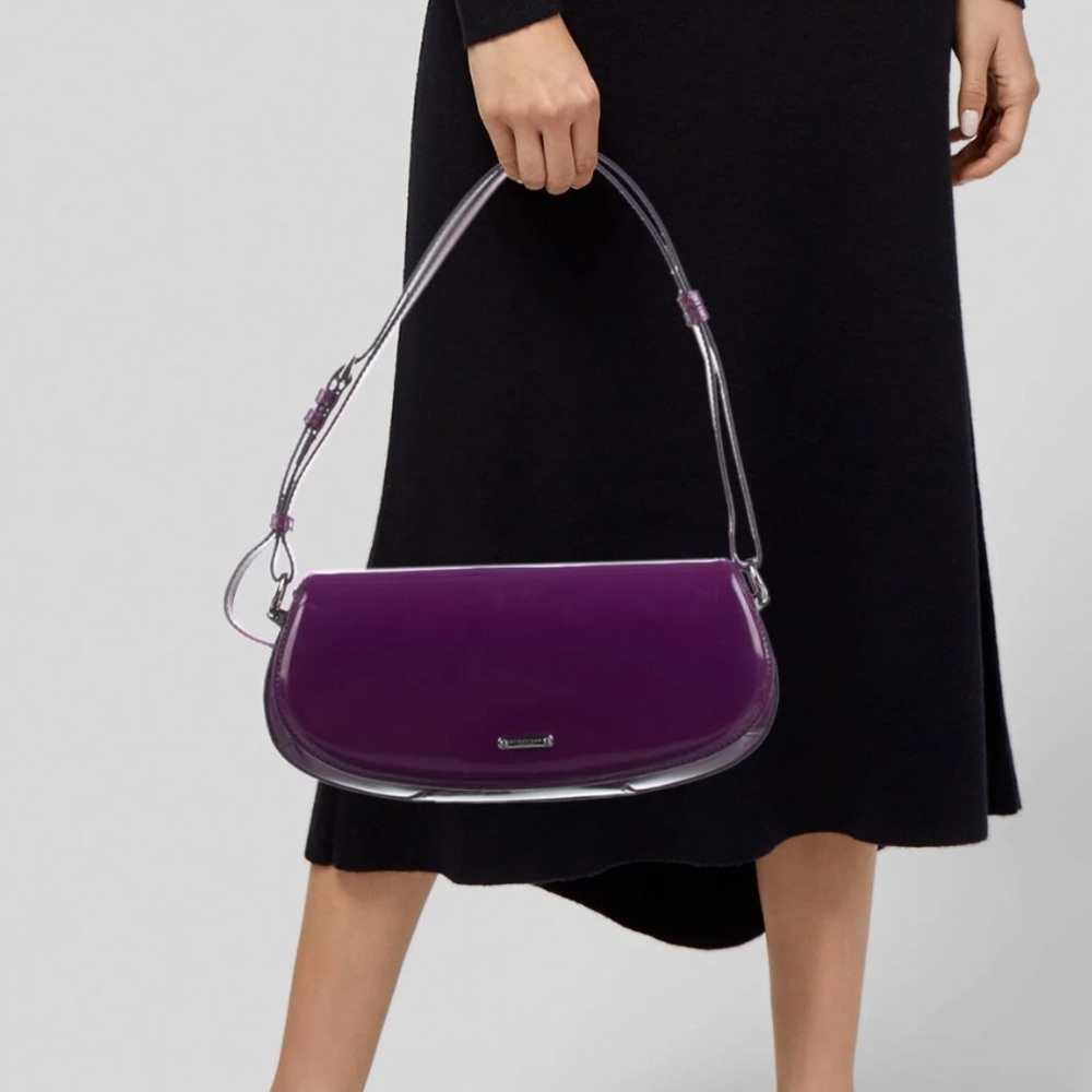 🛑 1 hour sale. Burberry Prorsum, Patent Lilford Bag, Purple, STUNNING